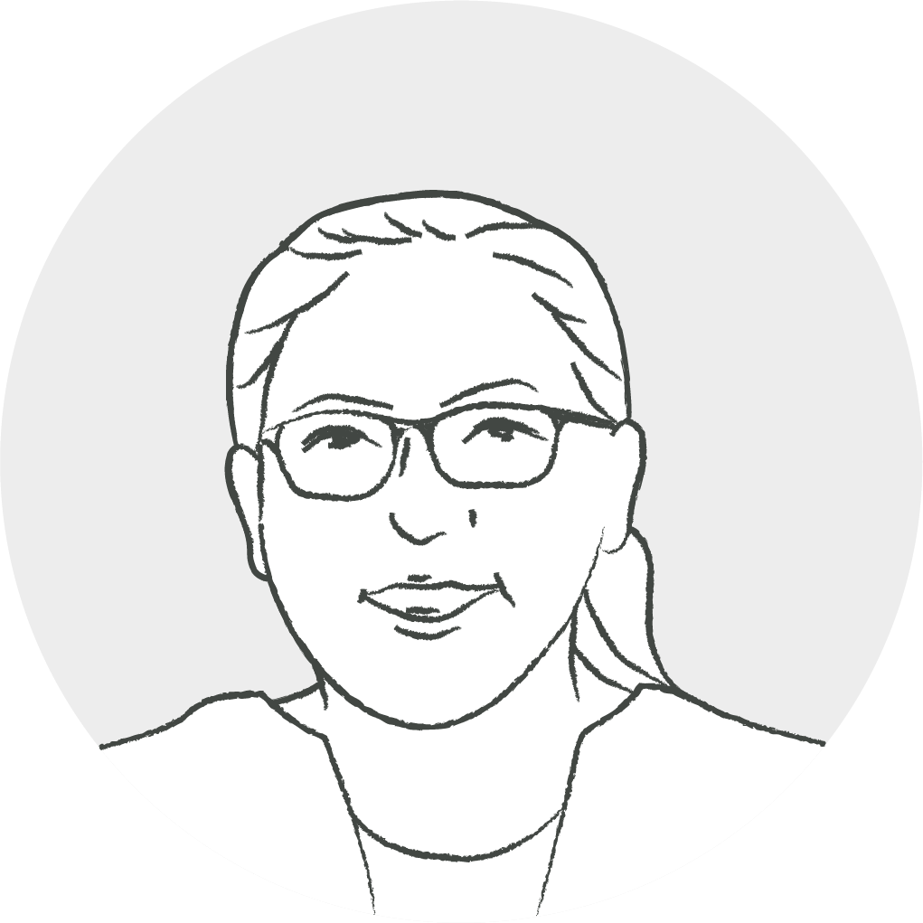 松尾綾子の似顔絵